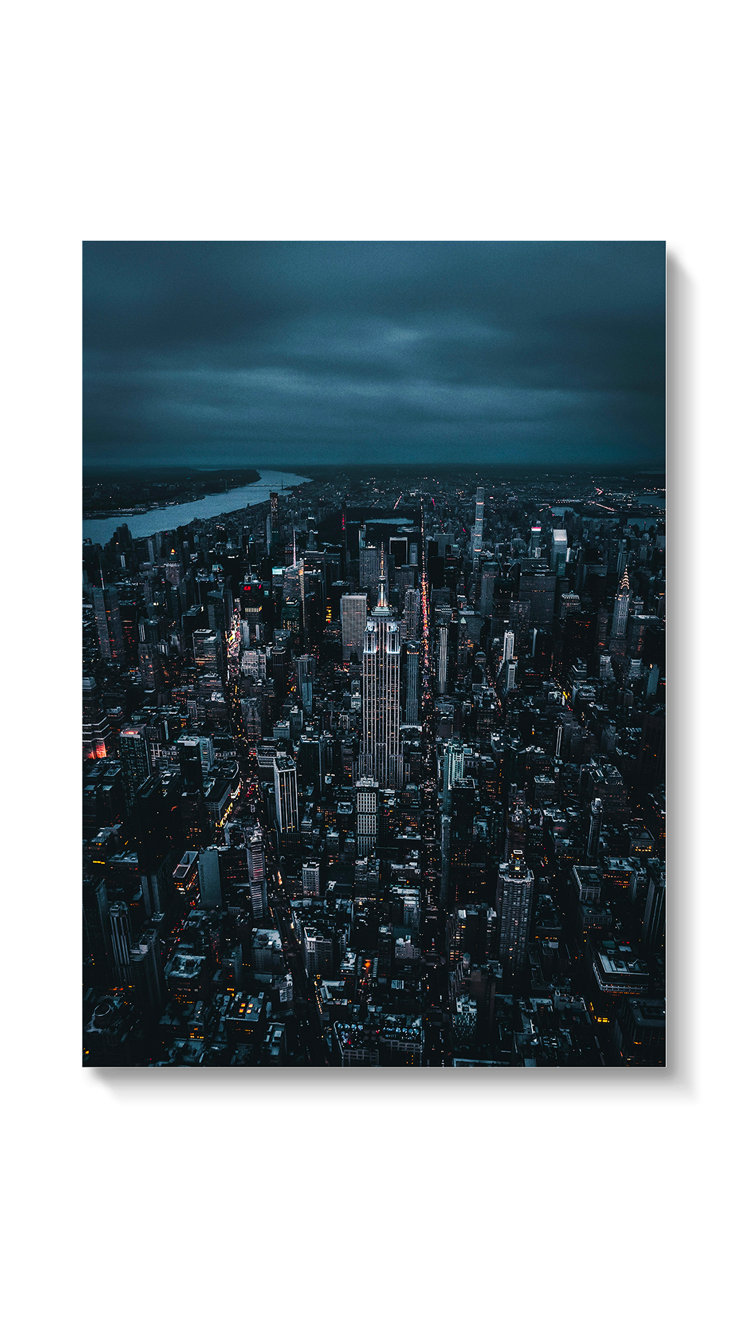 Kovový obraz - NOČNÍ NEW YORK