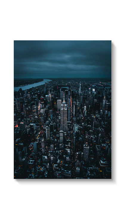 Kovový obraz - NOČNÍ NEW YORK